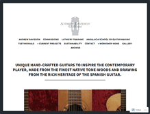 Tablet Screenshot of andrewdavidsonguitars.com